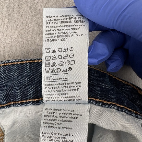 Calvin Klein Men's Slim Fit Jeans Stretch Blue 38x32 (Fits 38x30.5) Medium Wash - Picture 9 of 16